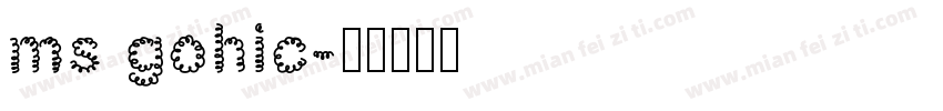 ms gohic字体转换